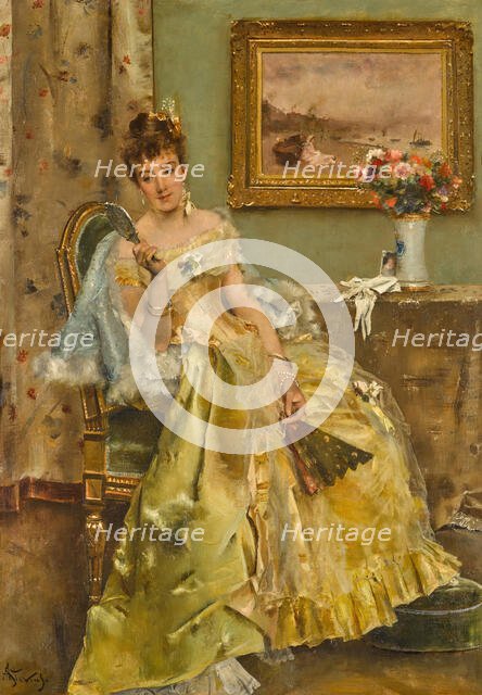 Coquetterie. Creator: Stevens, Alfred (1823-1906).