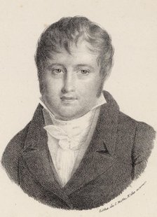 Portrait of the Composer Nicolò Isouard (1775-1818). Creator: Motte, Charles Etienne Pierre (1785-1836).