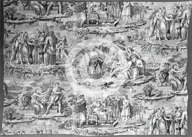 The Story of Joseph (Furnishing Fabric), Rouen, c. 1820. Creator: Unknown.