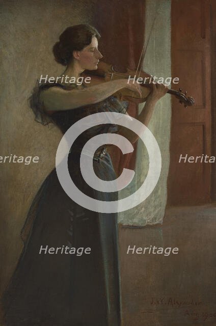 Portrait of Kathleen Cowan, 1900. Creator: Alexander (White Alexander), John (1856-1915).