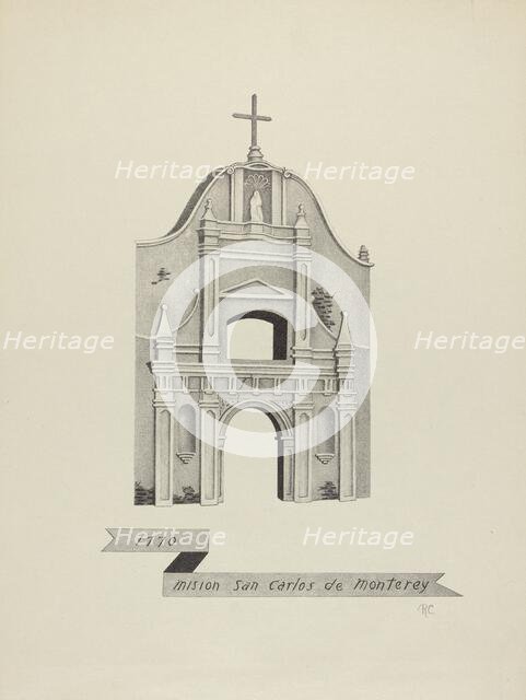 Mision San Carlos de Monterey, 1935/1942. Creator: James Jones.