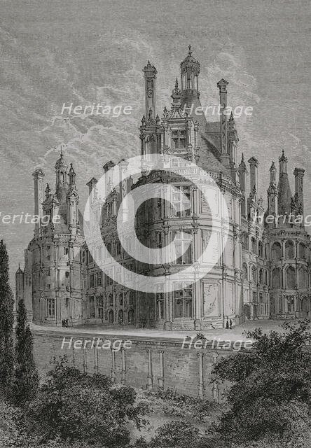 Chambord Castle, France, 1877.  Creator: Jules Jean Marie Joseph Huyot.