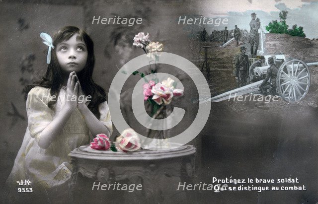 French WWI postcard, 1914-1918. Artist: Unknown