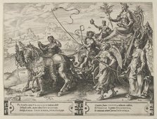The Triumph of Peace, from The Cycle of the Vicissitudes of Human Affairs, plate 8, 1564. Creator: Cornelis Cort.