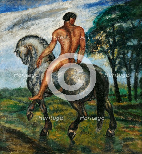 Rider at dusk, 1911.