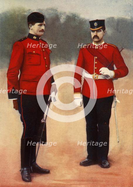 'West Surrey (Adjutant) and East Surrey (Sergeant-Major)', 1901. Creator: Gregory & Co.