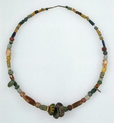 Beaded Necklace, Frankish, 500-600. Creator: Unknown.