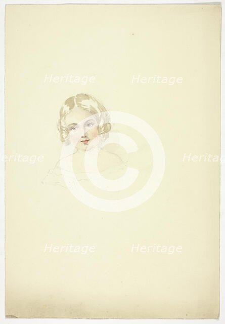 Portrait Head of a Young Girl, n.d. Creator: Elizabeth Murray.