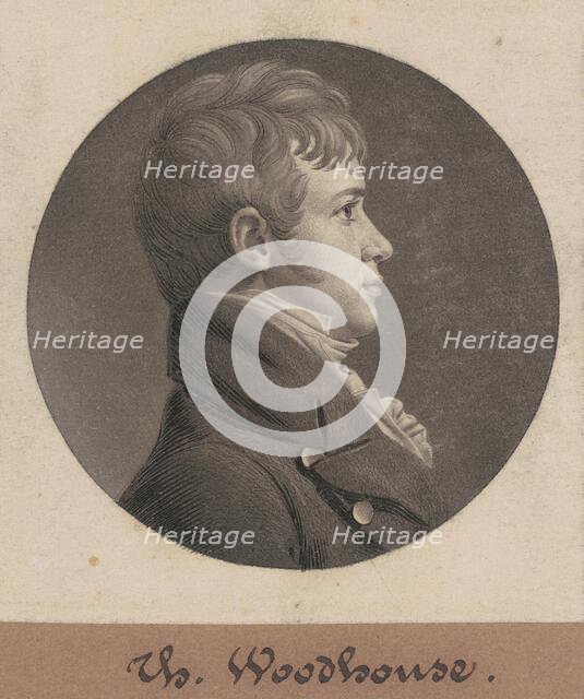 Thomas Woodhouse, 1805. Creator: Charles Balthazar Julien Févret de Saint-Mémin.