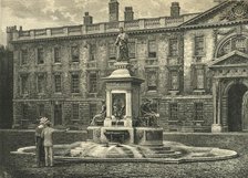 'The Fountain, King's College, Cambridge', late 19th century.  Creator: Unknown.