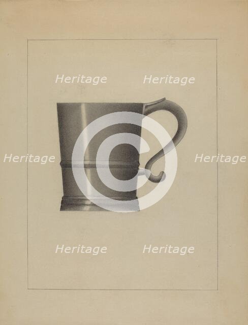 Pewter Mug, c. 1936. Creator: Gordon Sanborn.