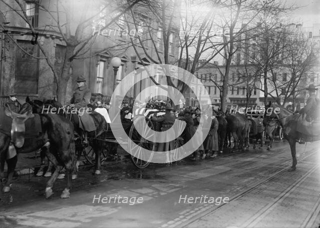 Funeral of Augustus Peabody Gardner, 1918. Creator: Harris & Ewing.