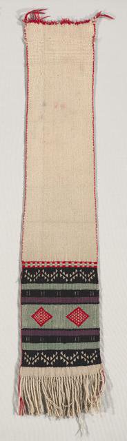 "Hopi Brocade" Style Dance Sash, c. 1880-1900. Creator: Unknown.