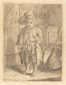 Poor Boy Showing His Navel, 1758. Creator: Daniel Nikolaus Chodowiecki.