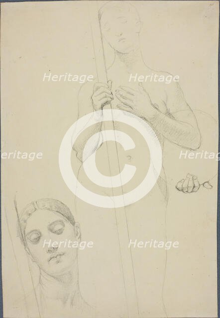 Study, c. 1842. Creator: Jean-Auguste-Dominique Ingres.