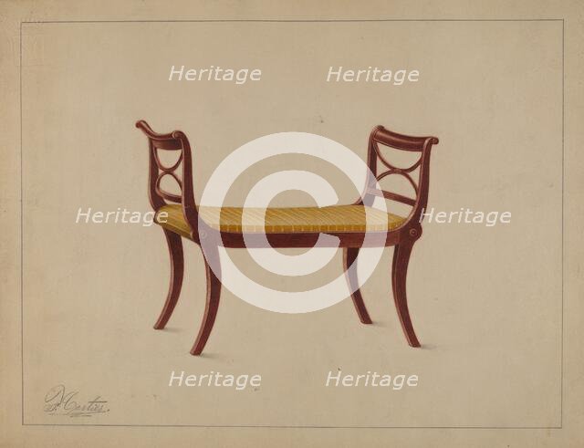 Window Seat, 1937. Creator: Ferdinand Cartier.