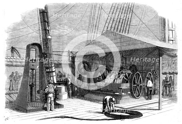 The Atlantic Telegraph Paying-Out Machine, 1858. Creator: Unknown.