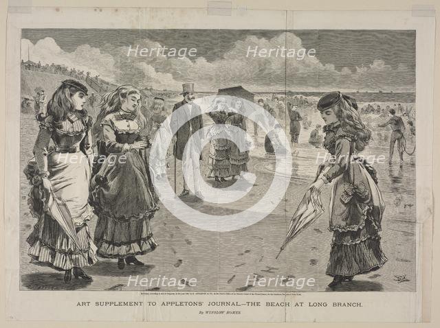 The Beach at Long Branch, 1869. Creator: Winslow Homer (American, 1836-1910).