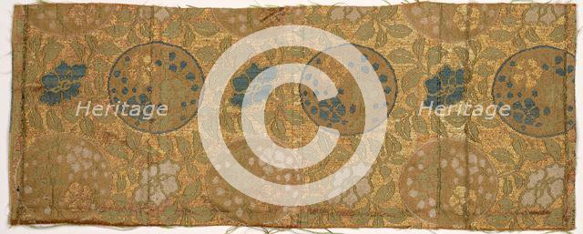 Textile Fragment, 1800s. Creator: Unknown.