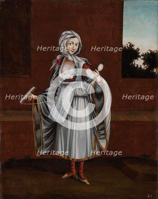 Woman from the Island of Kithnos (Thermia), 1700-1737. Creator: Workshop of Jean Baptiste Vanmour.