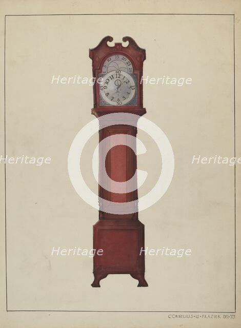Grandfather's Clock, c. 1936. Creator: Cornelius Frazier.