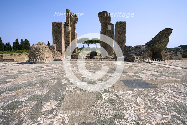 The baths of Marina Gate, Ostia Antica, Italy. Artist: Samuel Magal
