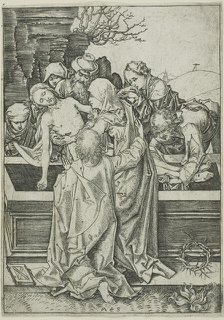 The Entombment, from The Passion, n.d. Creator: Martin Schongauer.