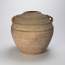 Jar (Hu) with Two Loop Handles, Western Han dynasty (206 B.C.-A.D. 9), 1st century B.C. Creator: Unknown.