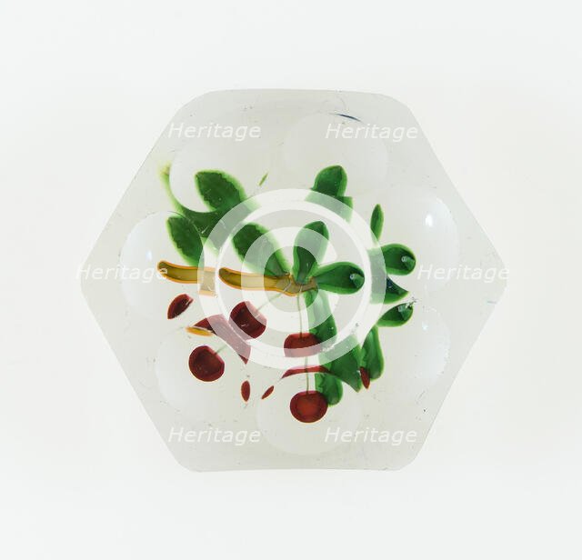 Paperweight, France, c. 1845-60. Creator: Saint-Louis Glassworks.