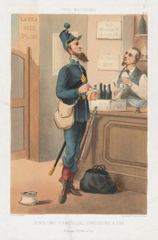 Étast-Unis d'Amerique - Chasseurs à Pied, 1865. Creator: Draner.