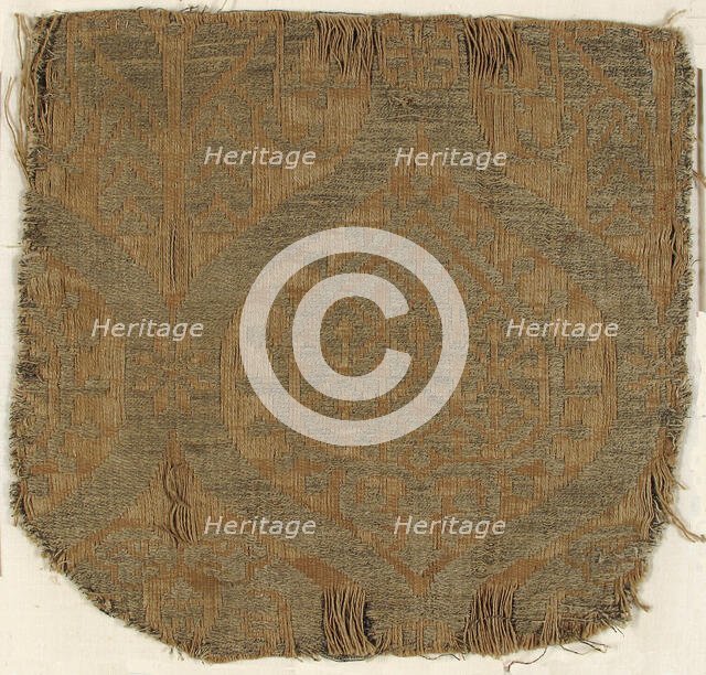 Brocatelle Textile, German, 12th-13th century. Creator: Unknown.