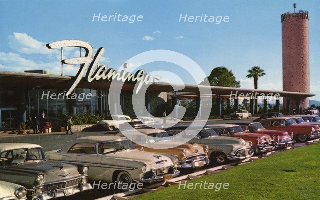 Flamingo Hotel and Casino, Las Vegas, Nevada, USA, 1956. Artist: Unknown