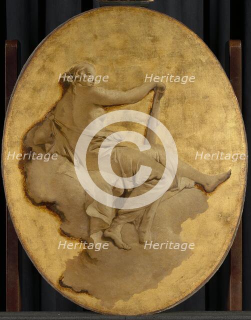 Allegorical Figure of a Woman with a Club (Fortitude?), c.1740-1750. Creator: Giovanni Battista Tiepolo.