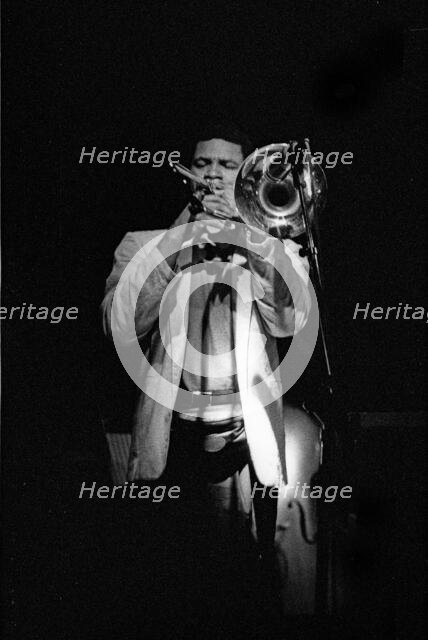 Robin Eubanks, Ronnie Scott’s Jazz Club, Soho, London, May 1990. Creator: Brian O'Connor.
