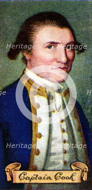 Captain James Cook, taken from a series of cigarette cards, 1935. Artist: Unknown