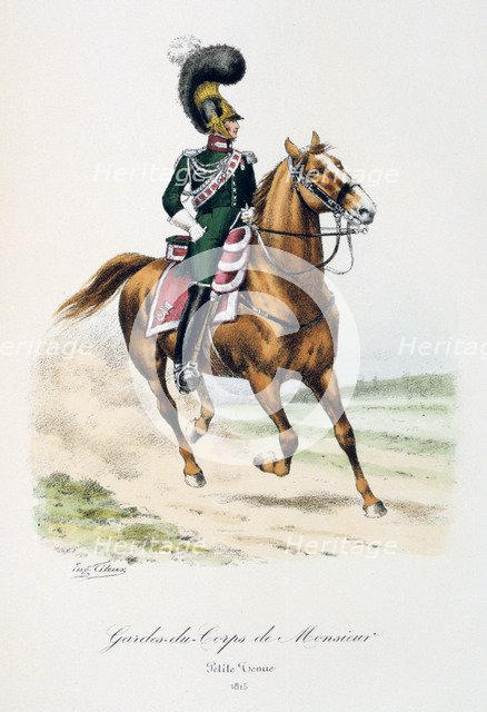 'Gardes-du-Corps de Monsieur, Petite Tenue', 1815. Artist: Eugene Titeux