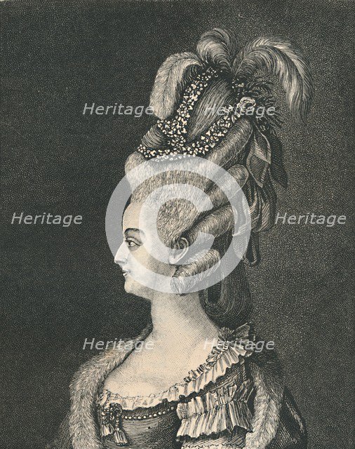 'Female Head-Gear: Marie Antoinette, 1783', (1886). Artist: Unknown.