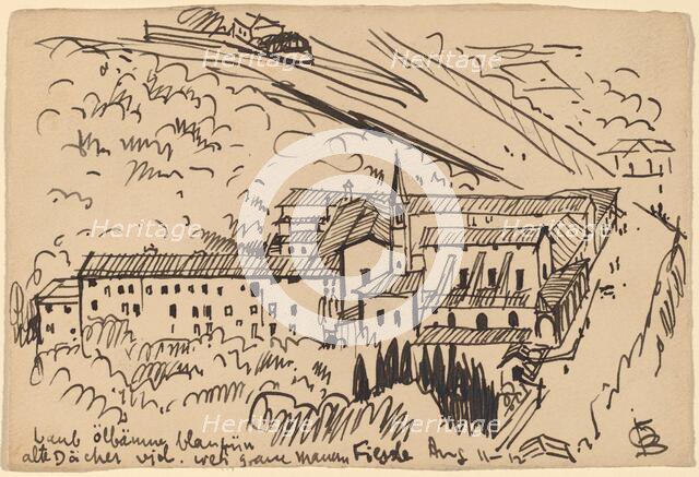 Fiesole, Cloister of S. Domenico, 1912. Creator: Oscar Bluemner.