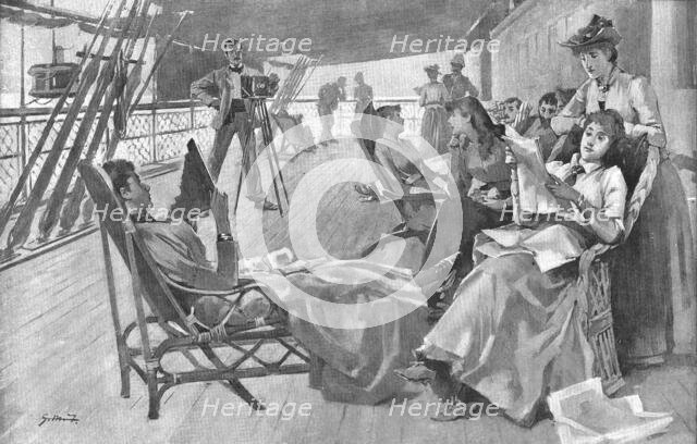 ''An Autumn Trip in the Mediterranean on Board a P. and O. Boat. - The Amateur Photographer at Work' Creator: Unknown.