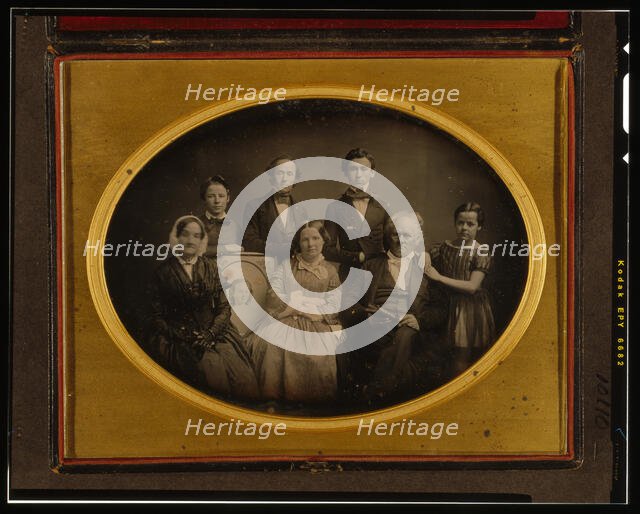 Portrait of the Prime family, October 1852. Creator: Unknown.