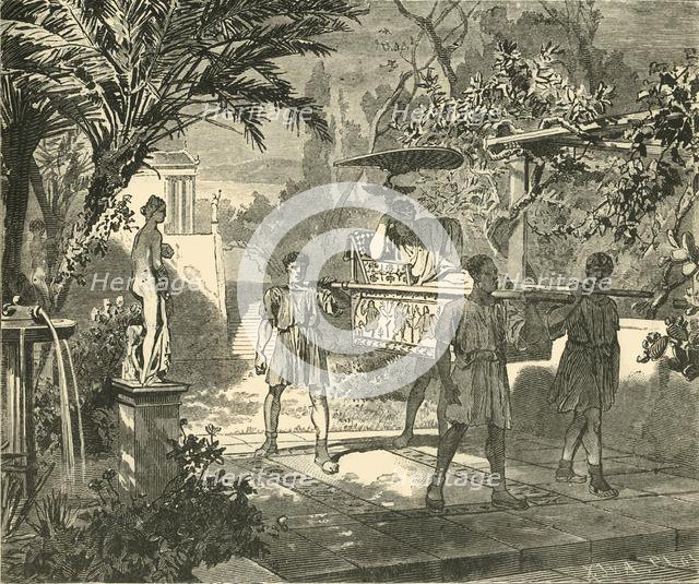 'Roman Garden Scene', 1890.   Creator: Unknown.