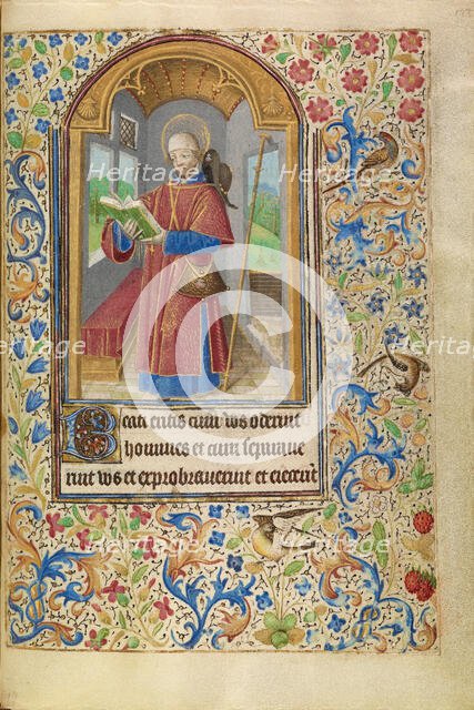 Saint James as a Pilgrim; Book of Hours, about 1466-1470. Creator: Master of Jacques of Luxembourg.