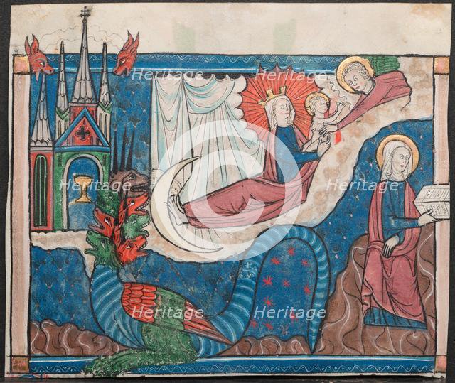 Miniature from a Manuscript of the Apocalypse: The Woman Clothed with the Sun…, c. 1295. Creator: Unknown.