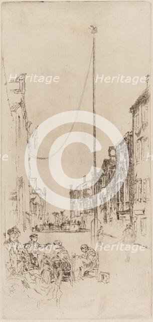 The Venetian Mast, 1879-1880. Creator: James Abbott McNeill Whistler.