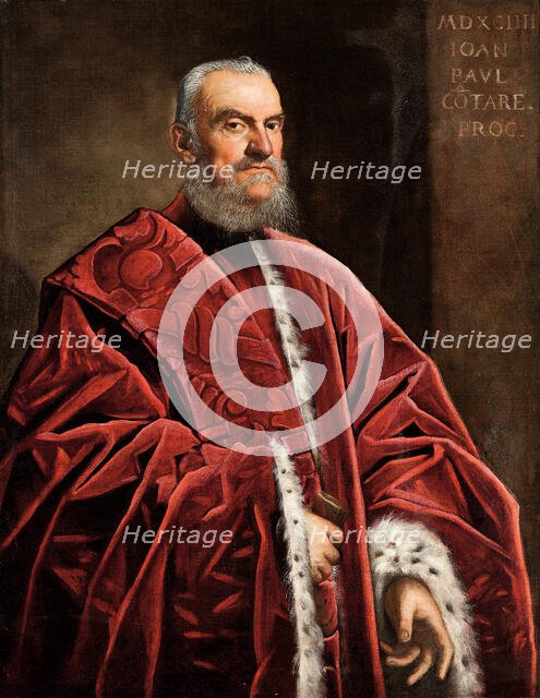 Portrait of Procurator Giovanni Paolo Contarini, 1594. Creator: Tintoretto, Jacopo (1518-1594).
