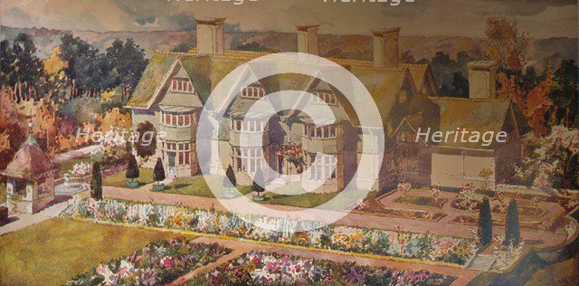 'House at Troon, Ayrshire', c1910. Artist: Arnold Mitchell.