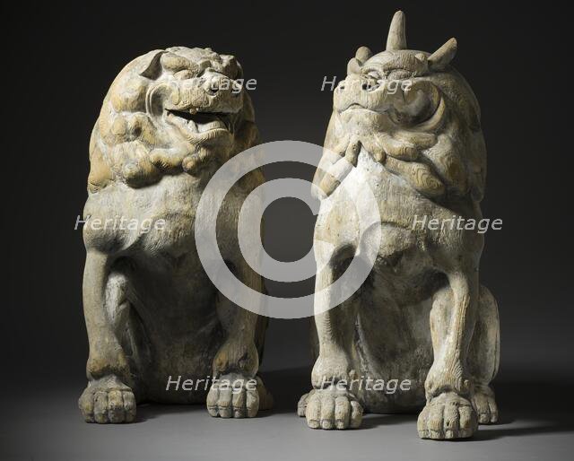 Pair of Guardian Animals (image 1 of 14), c.1250. Creator: Unknown.