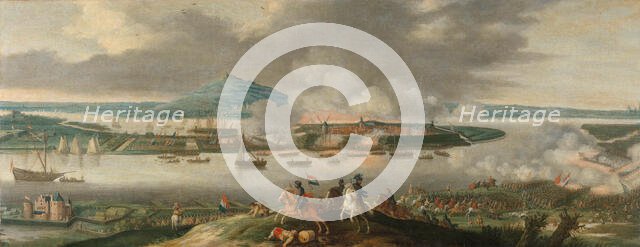 The Siege of Schenkenschans in 1636, c.1640. Creator: Gerrit van Santen.