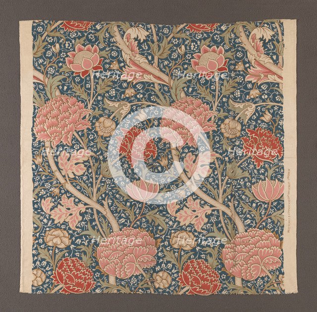 Light cotton fabric, hand-printed, 1884.