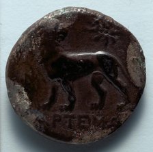 Tetradrachm: Lion Standing, Looking Back at Star (reverse), 350-190 BC. Creator: Unknown.